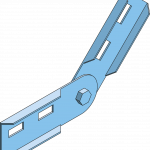 Eurostrut_EVHCP60_Coupler Plate Vertical for Cable Ladder_HOOFDBEELD