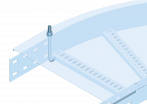 Eurostrut_EHBCC100_Hook Bolt Cover Clamp for Cable Ladder ECL_TOEPASSING