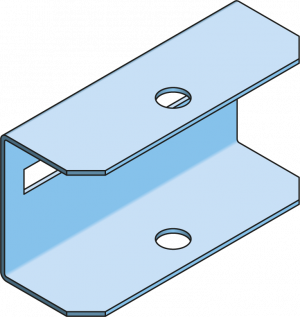 Eurostrut_EHRB60_Hanger Rod Bracket for Cable Ladder ECL_HOOFDBEELD