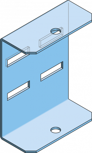 Eurostrut_EHRB150_Hanger Rod Bracket for Cable Ladder ECL_HOOFDBEELD