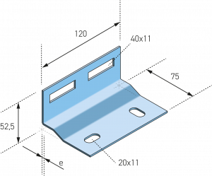 Eurostrut_EWSB_Wall Support Bracket for Cable Ladder ECL_AFMETINGEN