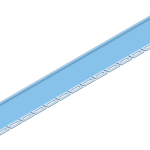 Eurostrut_EBD150_Divider Bendable for Cable Ladder ECL_HOOFDBEELD