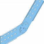 Eurostrut_EVHCP150_Coupler Plate Vertical for Cable Ladder_HOOFDBEELD