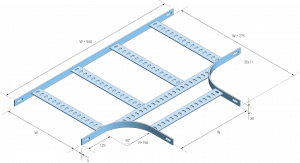 Eurostrut_ESL-T_T-piece for Marine Ladder ESL_AFMETINGEN