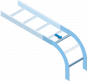 Eurostrut_EOR100_Outisde Riser 90 for Cable Ladder ECL_TOEPASSING