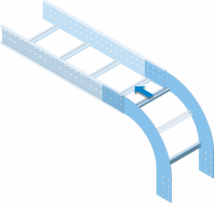 Eurostrut_EOR150_Outisde Riser 90 for Cable Ladder ECL_TOEPASSING